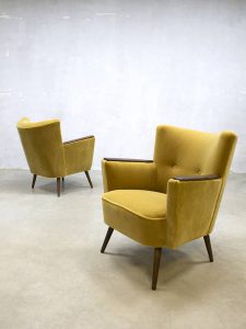 vintage jaren 50 club fauteuil cocktail stoel retro fifties chair