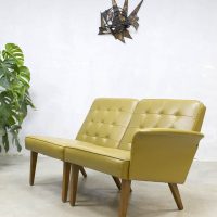 Mad men fifties style love seat lounge chair sofa