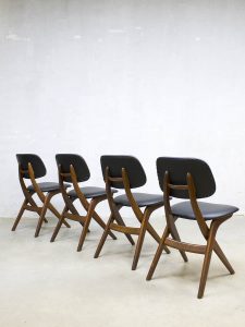 Vintage eetkamerstoelen dinner chairs Webe Louis van Teeffelen