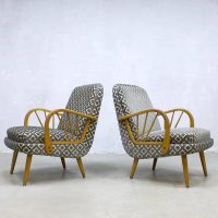 vintage design armchairs arm chair lounge fauteuil jaren 50 retro