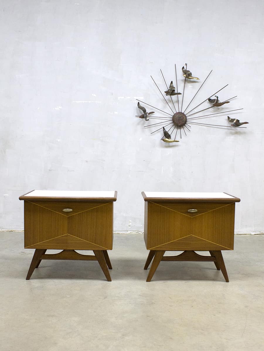 Conceit Isoleren Landelijk Vintage nachtkastjes Danish design nightstand cabinet | Bestwelhip