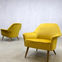 midcentury vintage design velvet chair armchair clubchair fifties retro