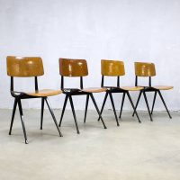 Vintage Friso Kramer Result Industrial school chair stoel Ahrend de Cirkel