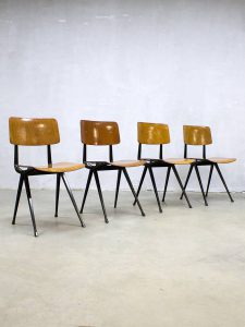 Vintage Friso Kramer Result Industrial school chair stoel Ahrend de Cirkel