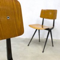 vintage Wim Rietveld Ahrend de Cirkel eetkamerstoelen stoel Dutch design
