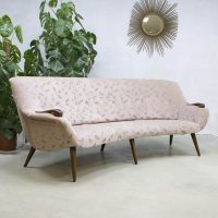 vintage retro midcentury modern lounge bank sofa Danish Scandinavian style