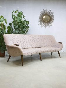 vintage retro midcentury modern lounge bank sofa Danish Scandinavian style