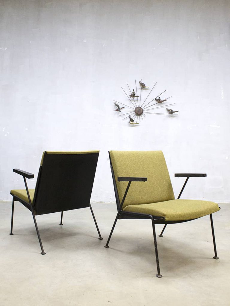 Vintage Dutch design Oase lounge chairs stoelen Wim Rietveld