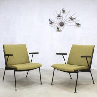 midcentury modern Dutch design fauteuils stoelen Wim Rietveld Gispen