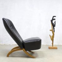 Midcentury vintage Dutch design congo lounge chair fifties fauteuil Theo Ruth Artifort