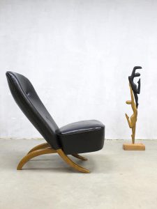 Midcentury vintage Dutch design congo lounge chair fifties fauteuil Theo Ruth Artifort