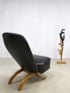 Midcentury modern vintage Dutch design congo chair fauteuil Theo Ruth Artifort