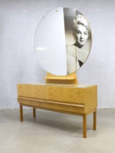 vintage vanity table XL mirror dressing table retro sixties