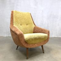 Midcentury colored Teddy armchair lounge stoel fifties