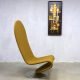 Vintage Danish design rocking easy chair Verner Panton Fritz Hansen