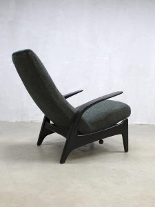 Vintage 'Rock 'n Rest' lounge chair recliner lounge fauteuil Gimson & Slater armchair schommelstoel reclining chair sixties midcentury modern