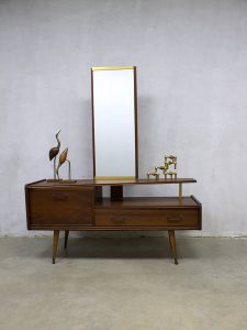 Vintage A-symmetric dressing table vanity table sixties Deens design kaptafel