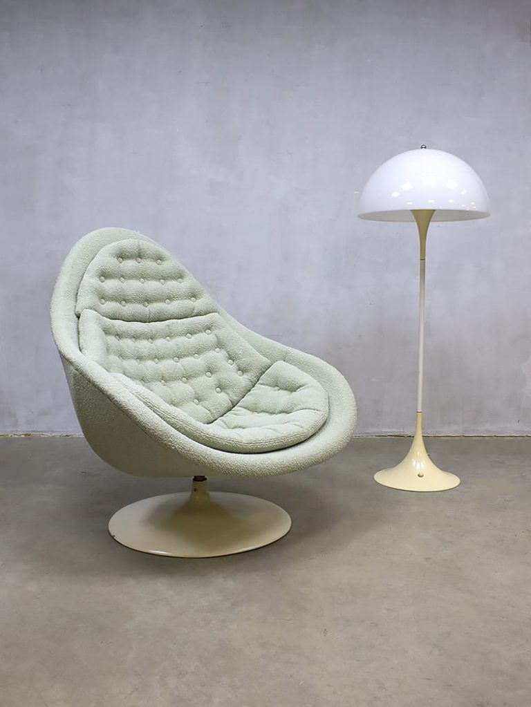 Vintage swivel chair midcentury modern draaifauteuil Artifort