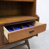 midcentury modern Scandinavian design teak wood cabinet Louis van Teeffelen Webe dressoir