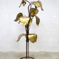 midcentury modern rhubarb leaf brass floor lamp gold dubai style