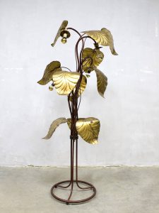 midcentury modern rhubarb leaf brass floor lamp gold dubai style