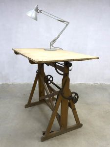 Vintage Industrial drawing table tekentafel industrieel Ahrend de Cirkel