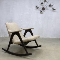 midcentury modern rocking chairs Dutch design Louis van Teeffelen Webe vintage schommelstoel