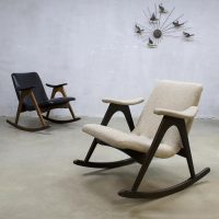 Vintage rocking chairs Webe Louis van Teeffelen schommelstoelen