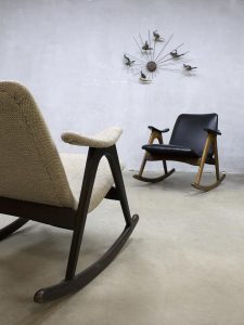 mid century modern schommelstoel fifties sixties Webe Louis van Teeffelen