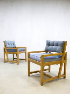 Art deco kubistische lounge stoelen kubic armchairs