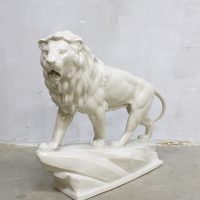 Vintage ceramic Lion figure porcelain XXL porseleinen leeuw Goebel company