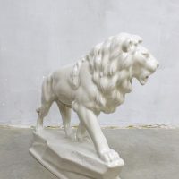 vintage keramieke porseleinen leeuw Goebel Lion porselain figure xxl