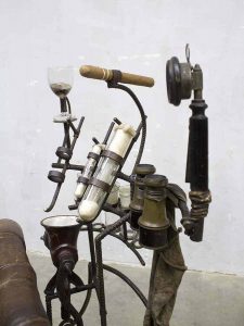 vintage steampunk chair armchair designer H. Dullaart