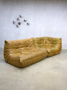 vintage design leather lounge sofa Togo Ligne Roset Michel Ducaroy