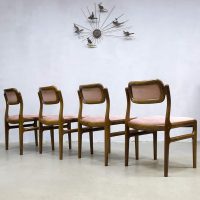 Danish vintage teak dinner chairs eetkamer stoelen Johannes Andersen Uldum Møbelfabrik