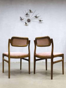 midcentury vintage design dinner chairs J. Anderson Uldum Denmark