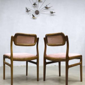 midcentury vintage design dinner chairs J. Anderson Uldum Denmark