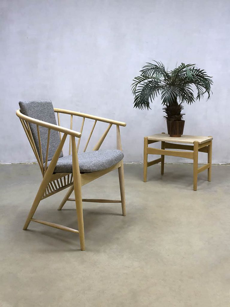 Vintage sun feather spindle chair spijlen stoel Sonna Rosen Nässjö