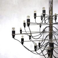 Vintage design chandelier pendant lamp hanglamp Gino Sarfatti voor Arteluce