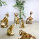 Vintage keramische tijgers Italian ceramic tigers cheetah
