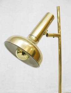 Vintage gouden bureaulamp brass golden desk lamp table lamp