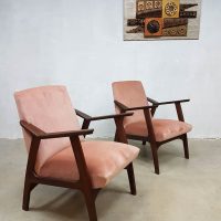 Deense vintage design fauteuils lounge chairs Scandinavisch