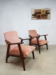 Deense vintage design fauteuils lounge chairs Scandinavisch