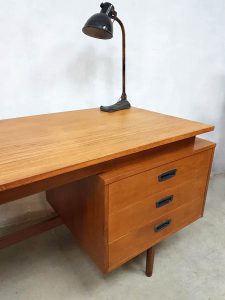 vintage teak office desk writing desk Scandinavian style