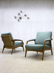 vintage design armchairs lounge chairs Danish Deense design lounge fauteuils