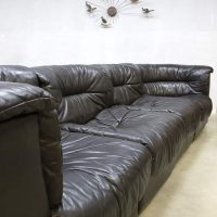 vintage design leren lounge bank madmenstyle leather vintage design sofa De Sede DS 11
