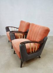 Vintage retro arm chair lounge chair fauteuil Art Deco style