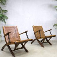 midcentury modern ecuador safari chairs Angel Pazmino bohemian design armchairs