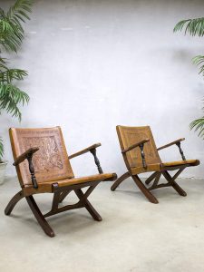 midcentury modern ecuador safari chairs Angel Pazmino bohemian design armchairs