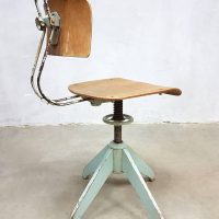 Bemefa vintage industrial workshop chair factory stool Rowac desk chair